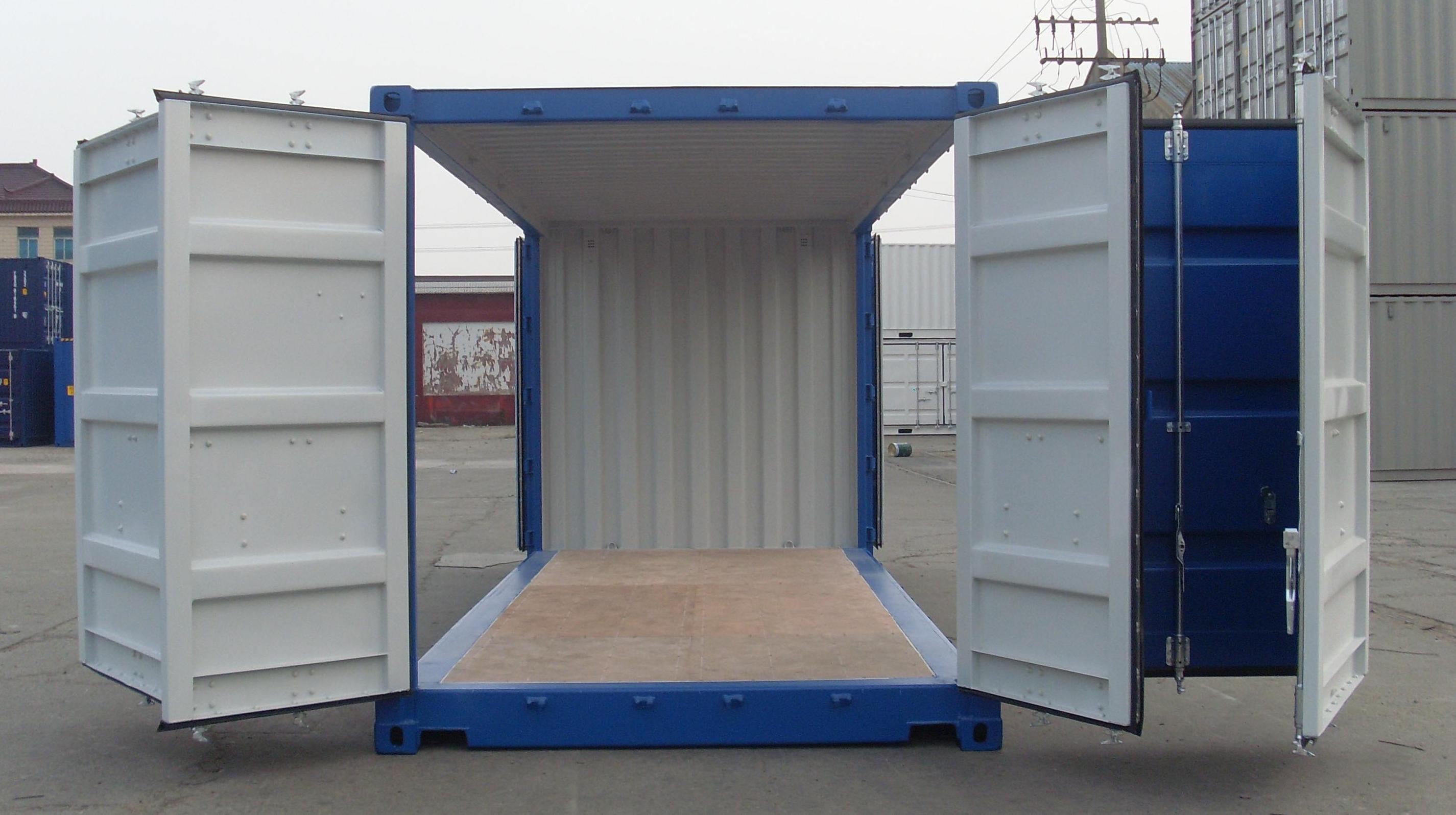 Container entry doors